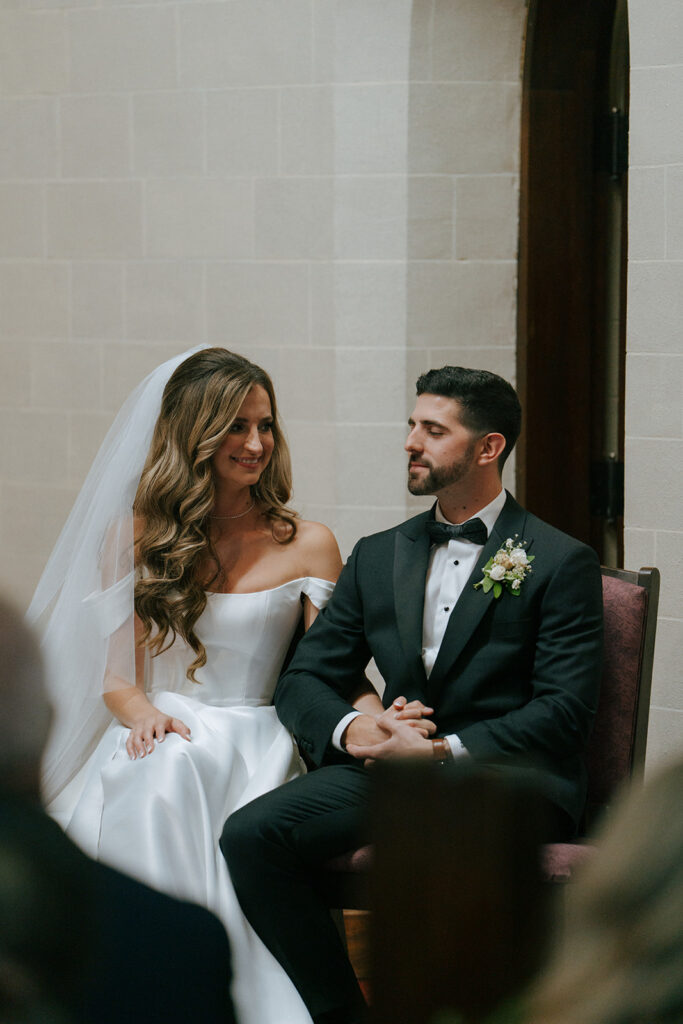 bride and groom at their dream ceremony