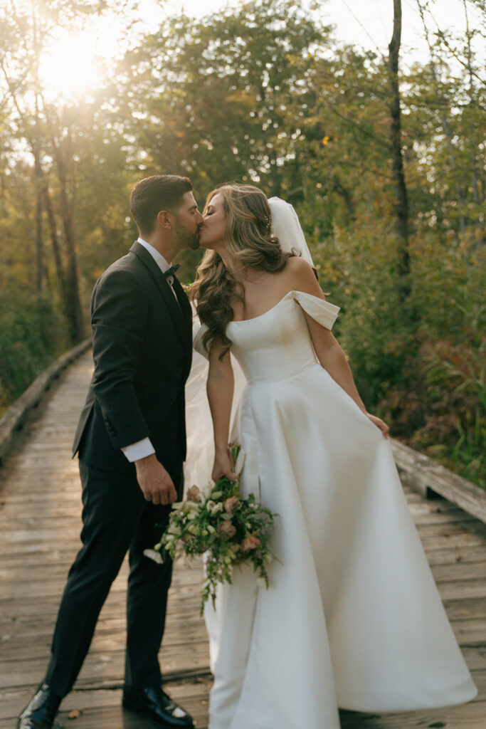 cute couple at their dream wedding