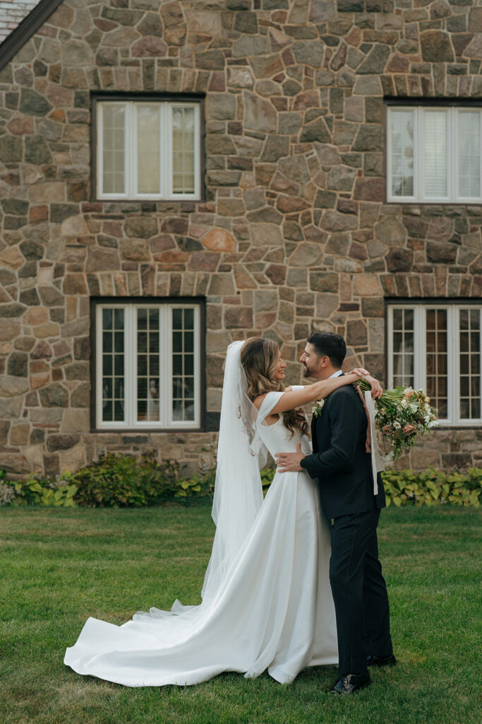 couple at their bridal portraits