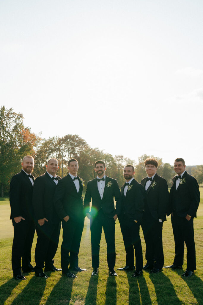 picture of the groom and groomsmen