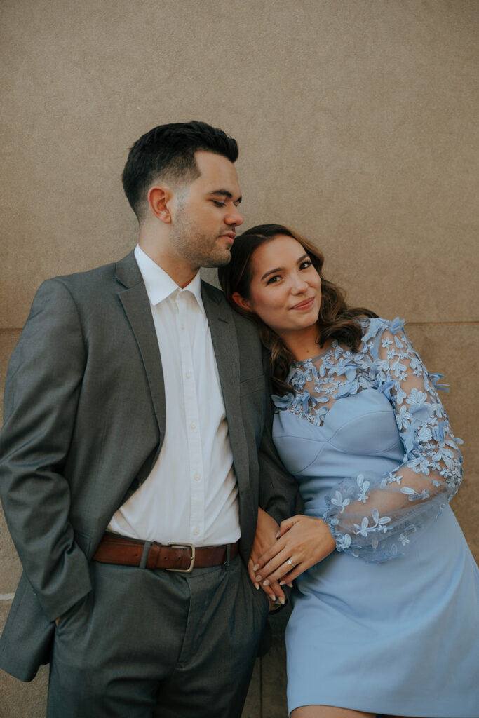 newly engaged couple at their dream engagement session