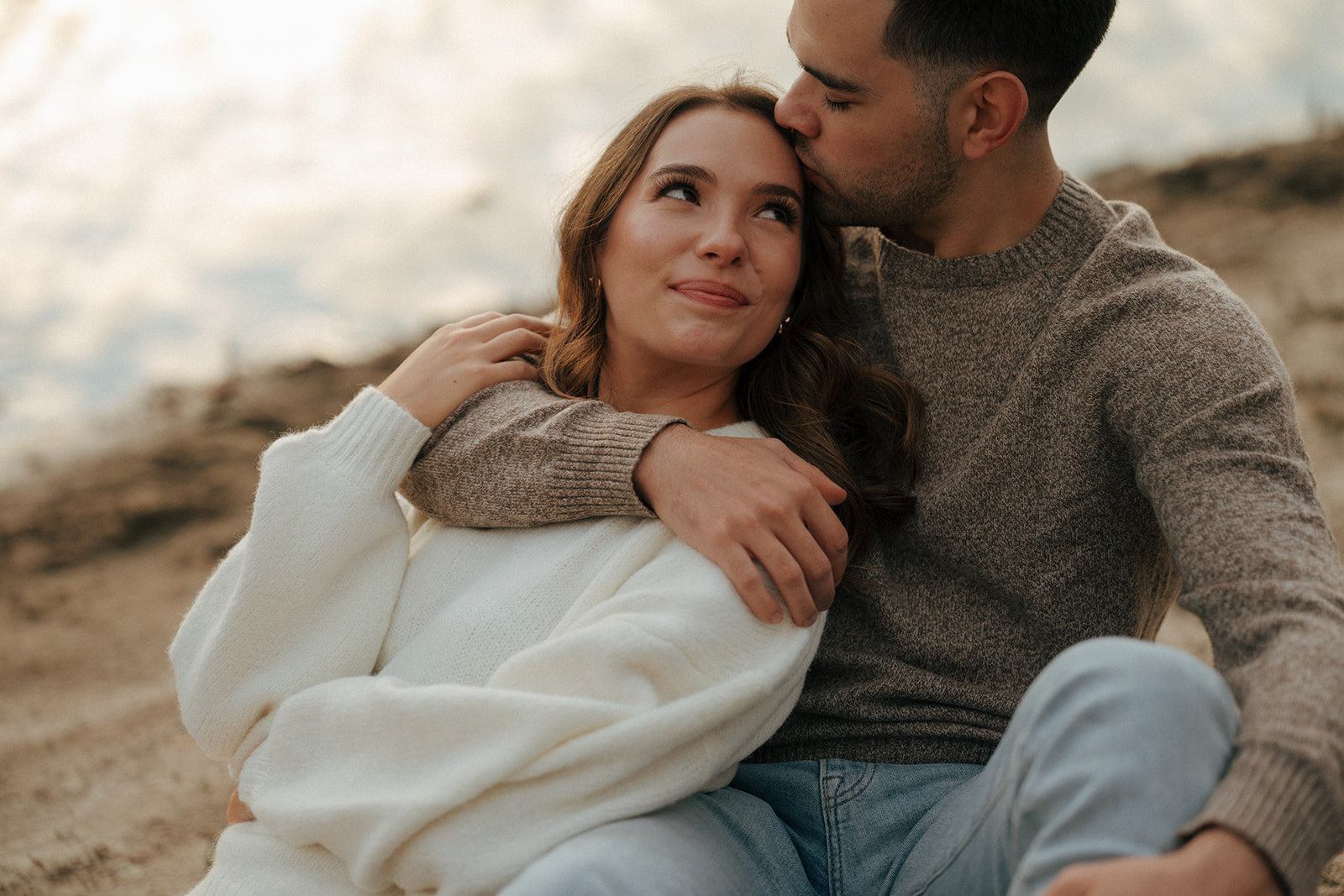 Colorful Fall Engagement Session in Downtown Holland, MI