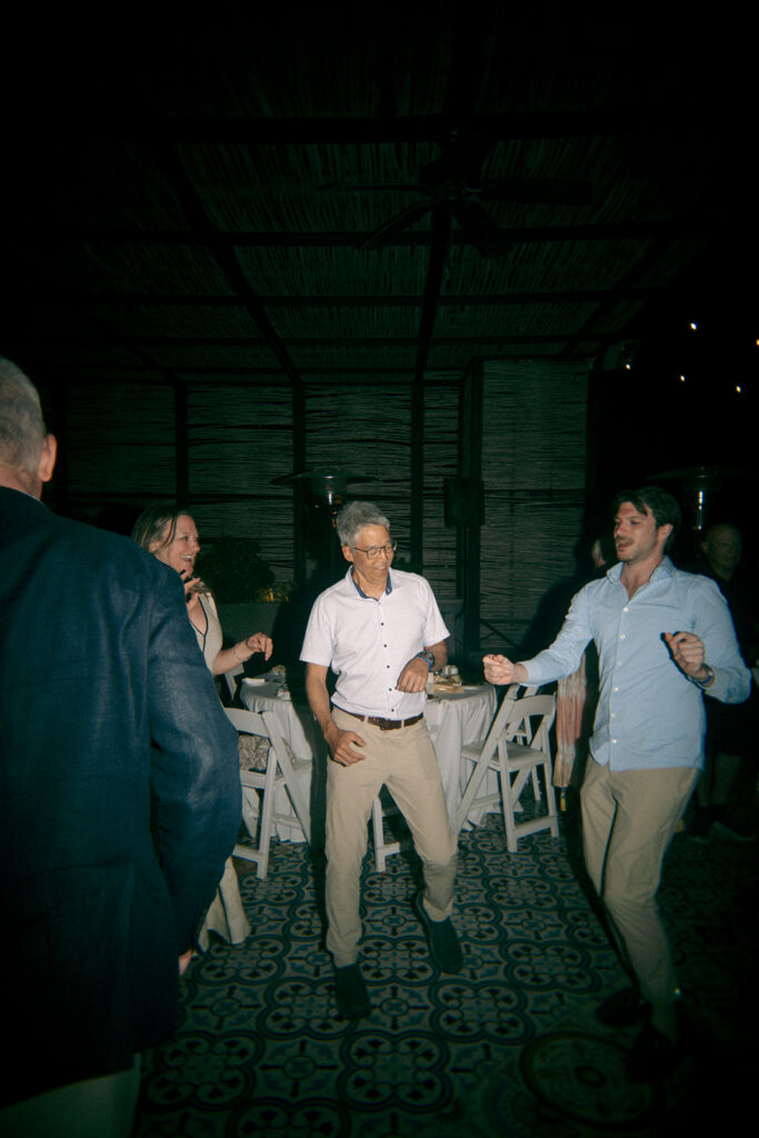 guests having the best time at the reception party