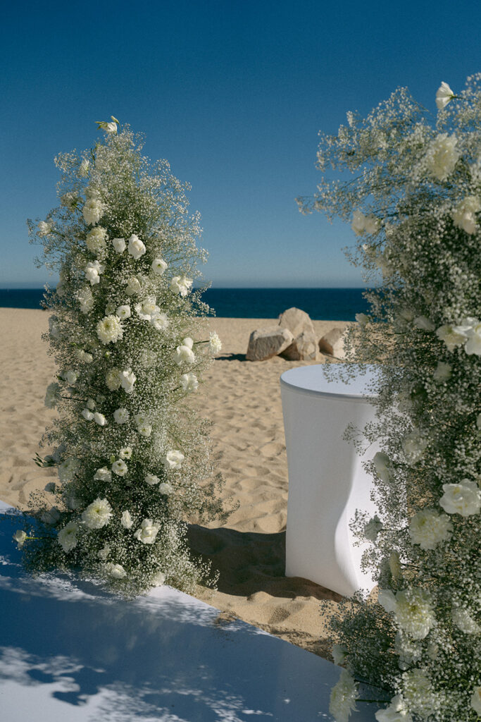 stunning ceremony details in cabo