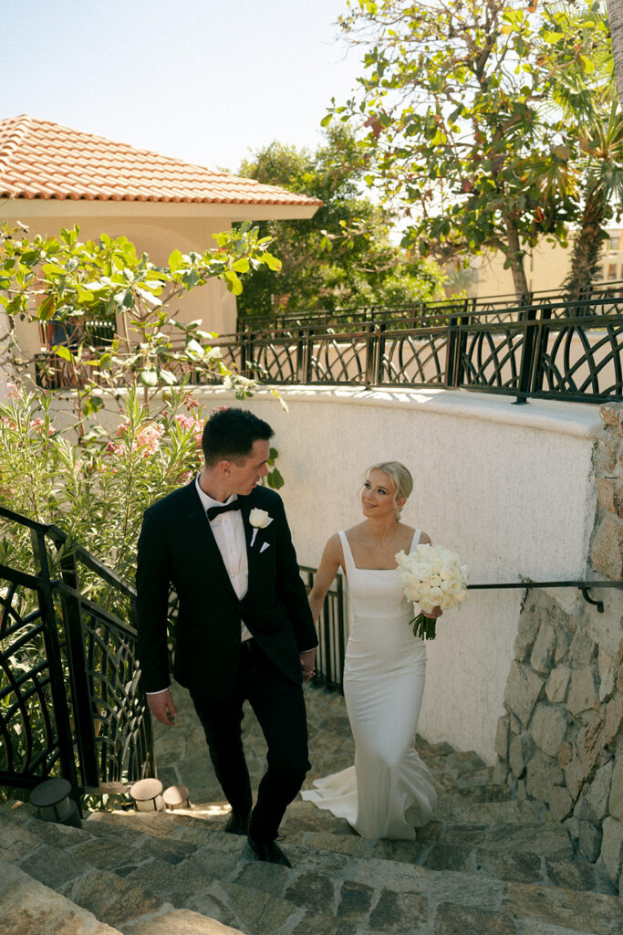 cute couple looking and smiling at each other