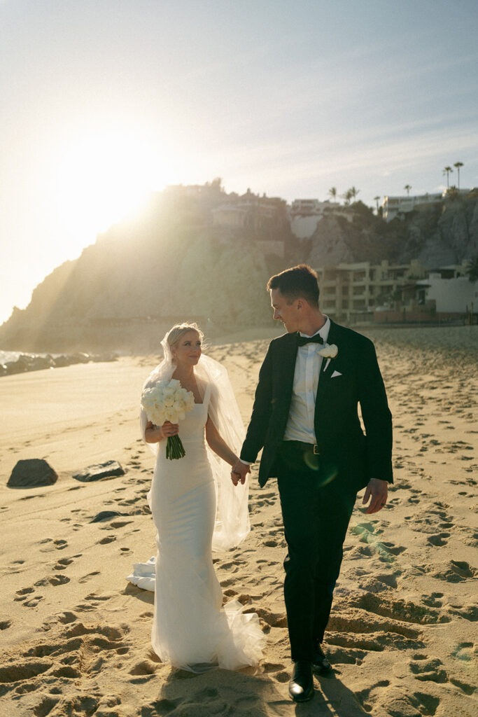 golden hour portraits by the beach