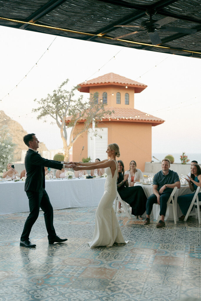 cute couple at their first dance