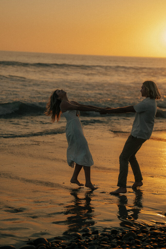 happy couple at their photoshoot in san diego