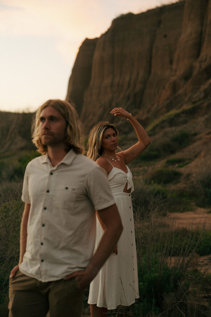 cute couple at their dream session in san diego