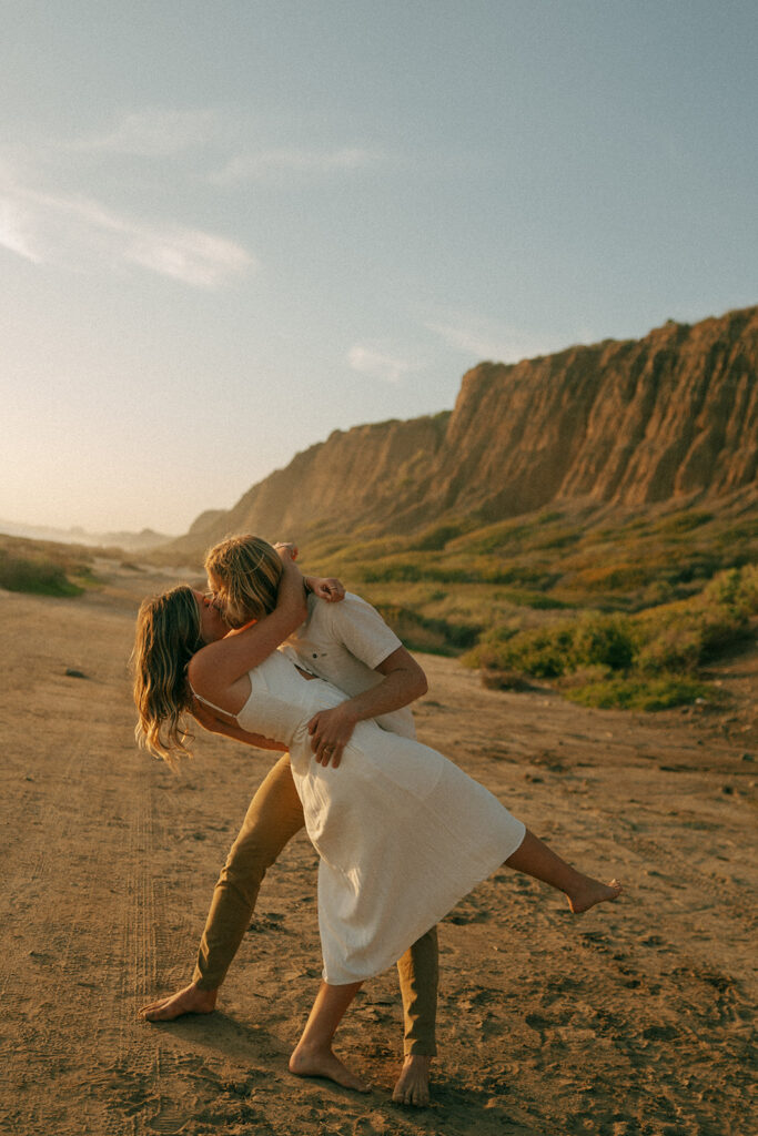 This Onofre Beach Couple Session Is Giving Effortless West Coast Love Story