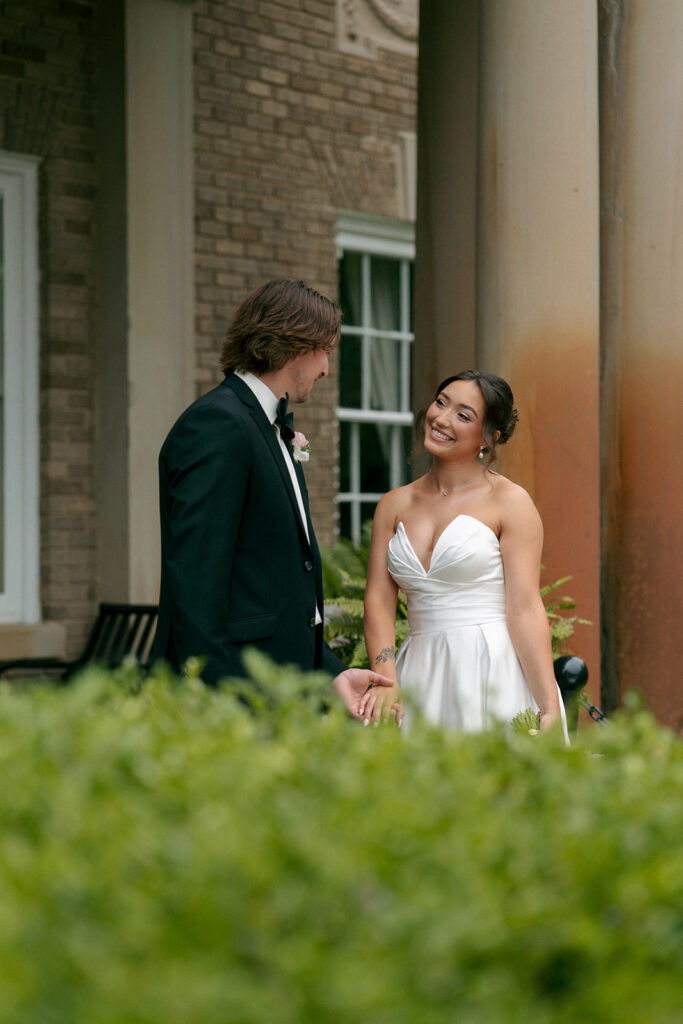 beautiful picture of the bride and groom at their dream wedding day