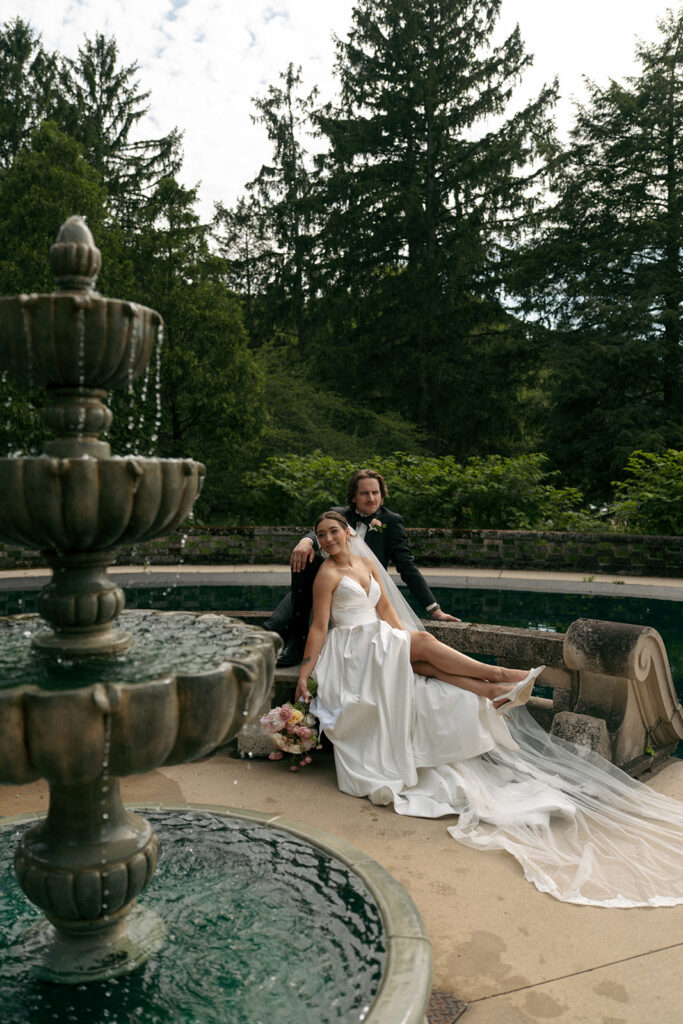 elegant and timeless bridal session