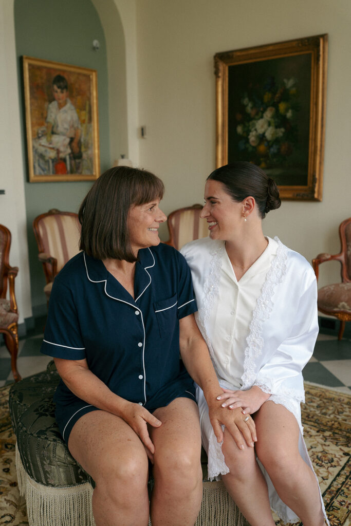 cute picture of the bride and her mom
