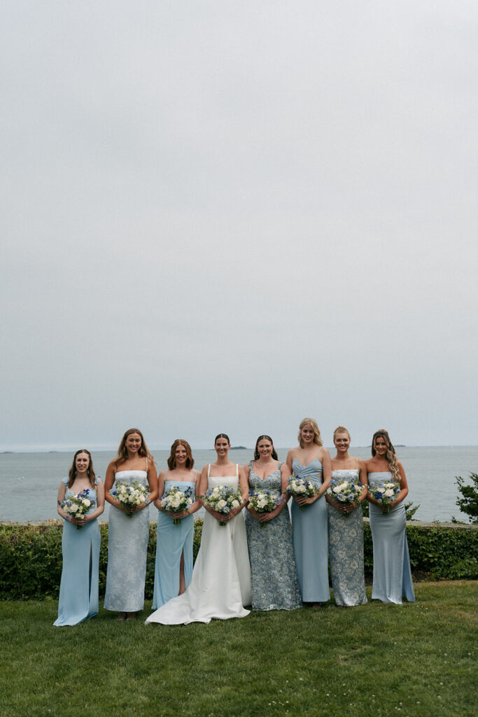 Beautiful picture of the bride and her bridesmaids