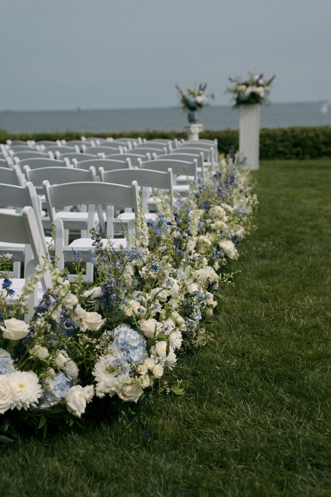 stunning coastal ceremony decor