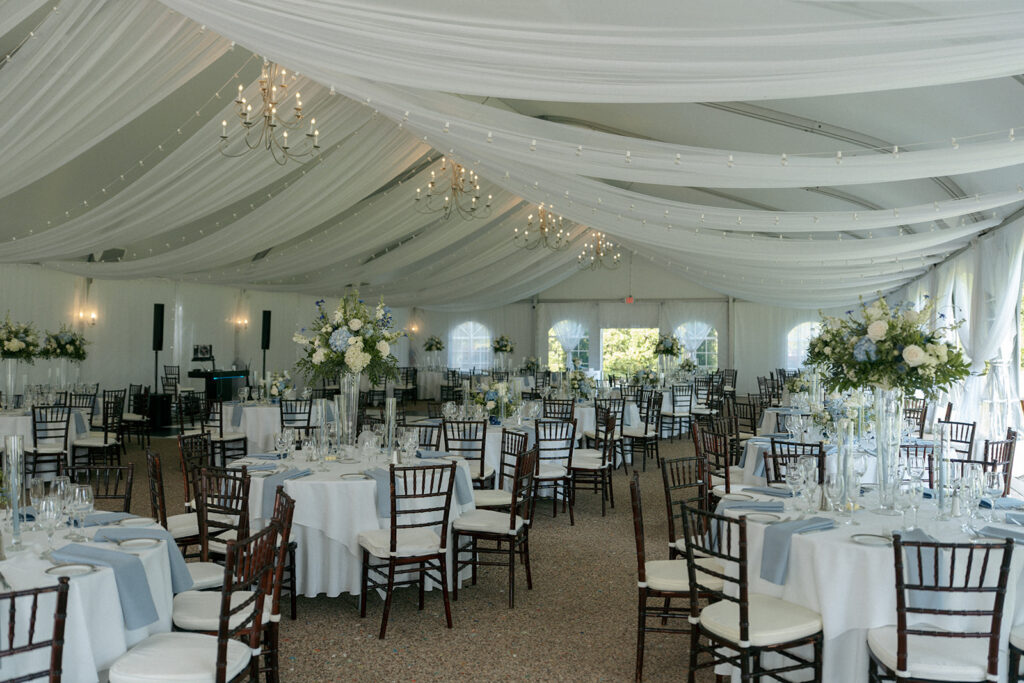 Elegant and timeless, wedding reception decor