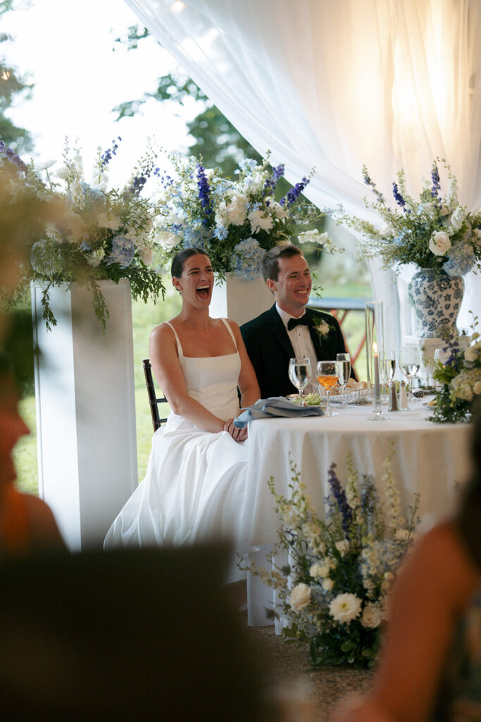 cute couple at their dream reception