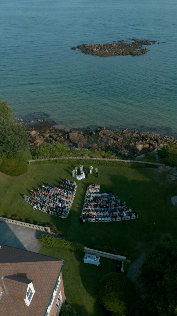 Intimate wedding ceremony in Massachusetts
