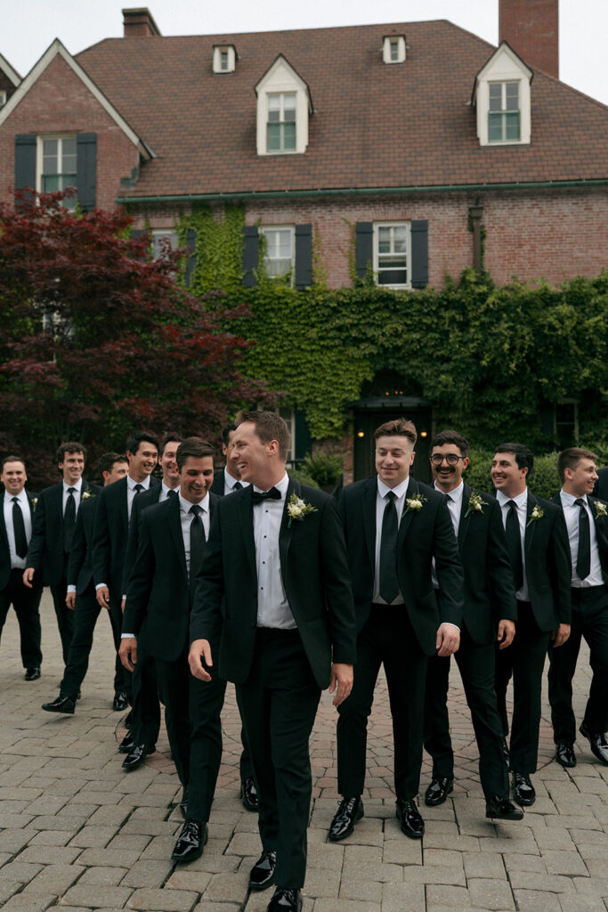 Picture of the groom and his groomsmen