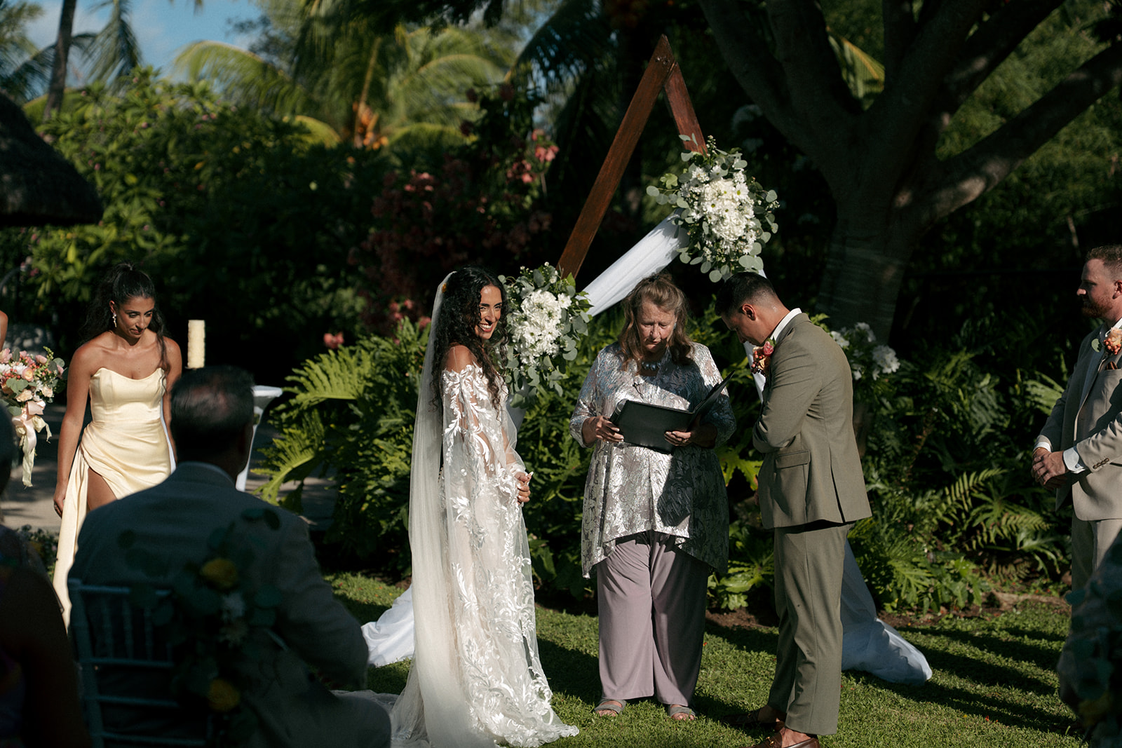 cute couple at their dream wedding ceremony