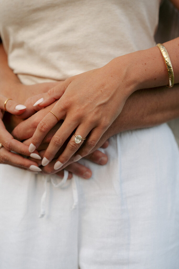 stunning closeup shot of the engagement ring