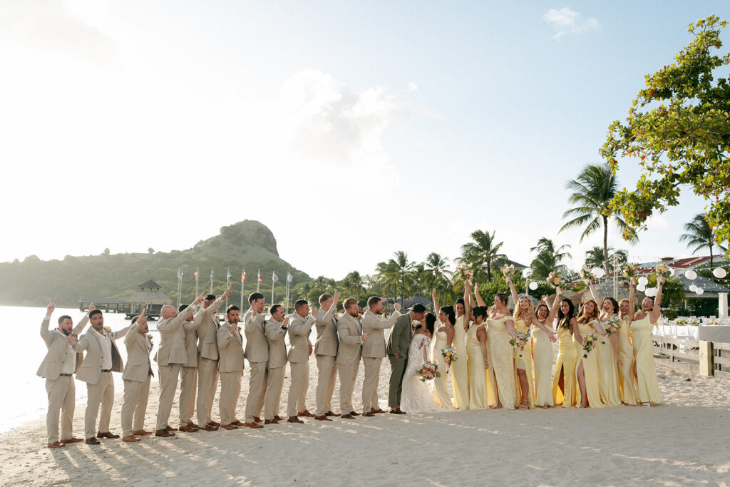Colorful Destination Wedding Weekend at Sandals Grande St. Lucia