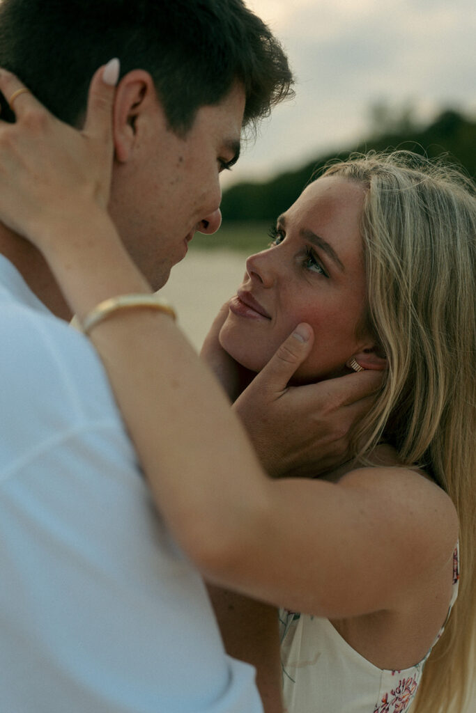 Annika & Charlie’s Dreamy Muskegon Beach Engagement Photos