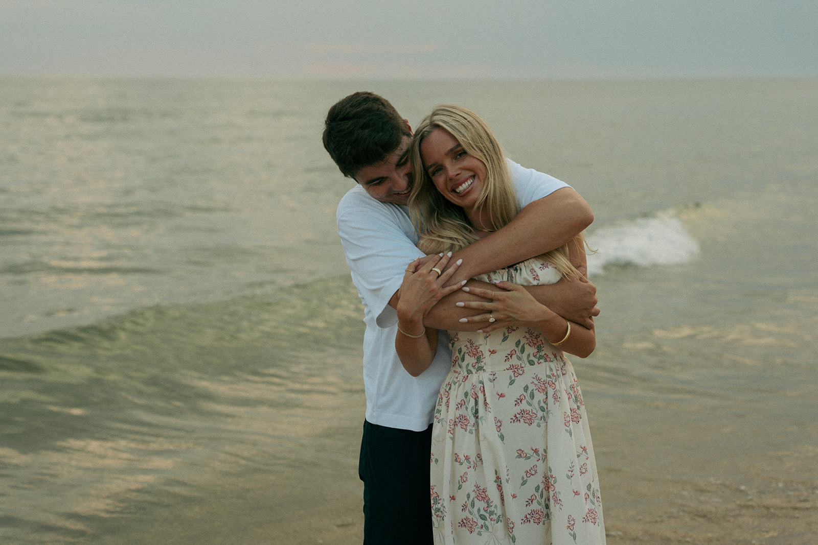 Annika & Charlie’s Dreamy Muskegon Beach Engagement Photos