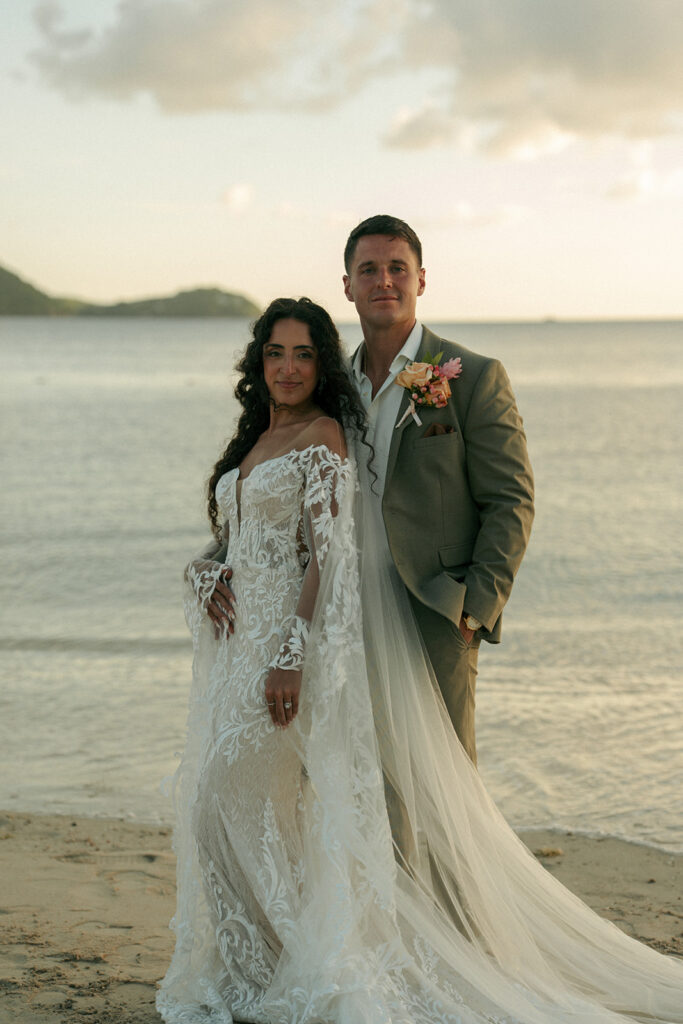 cute couple at their dream timeless wedding