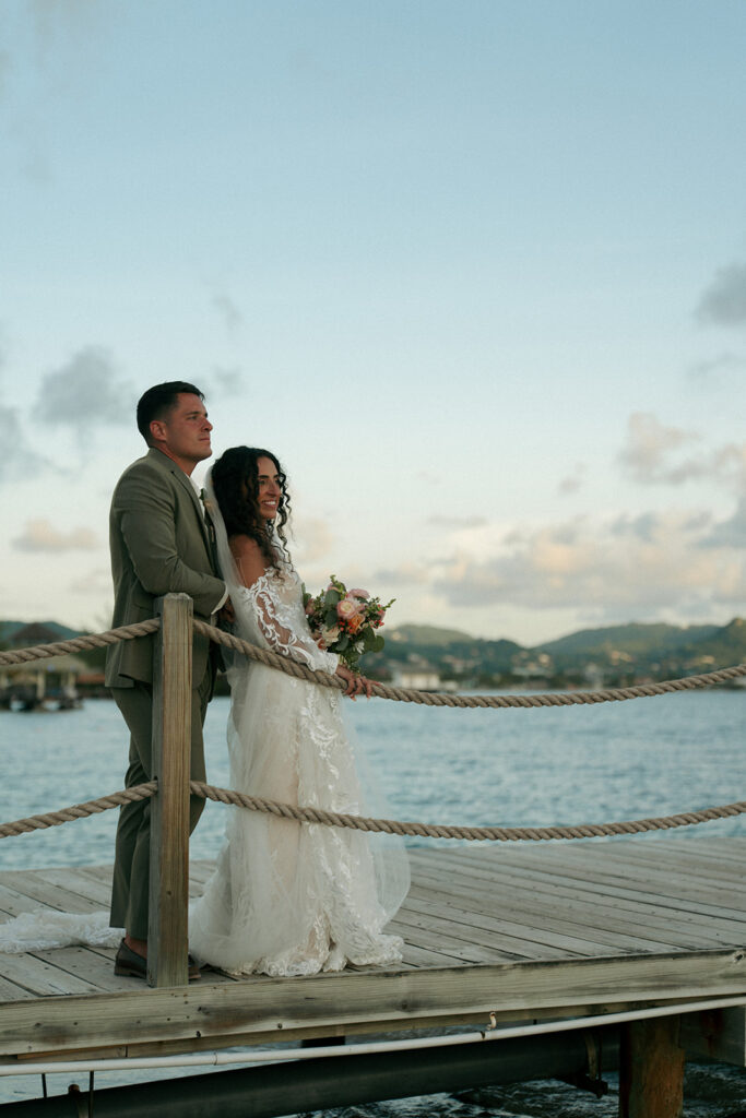 happy couple at their dream wedding