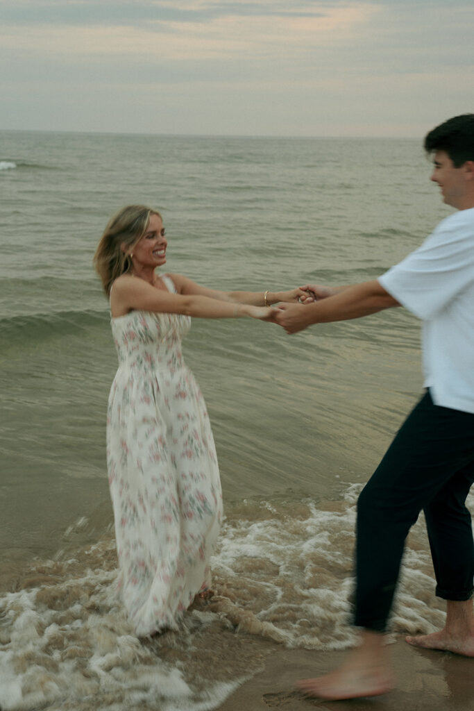 couple dancing during their session