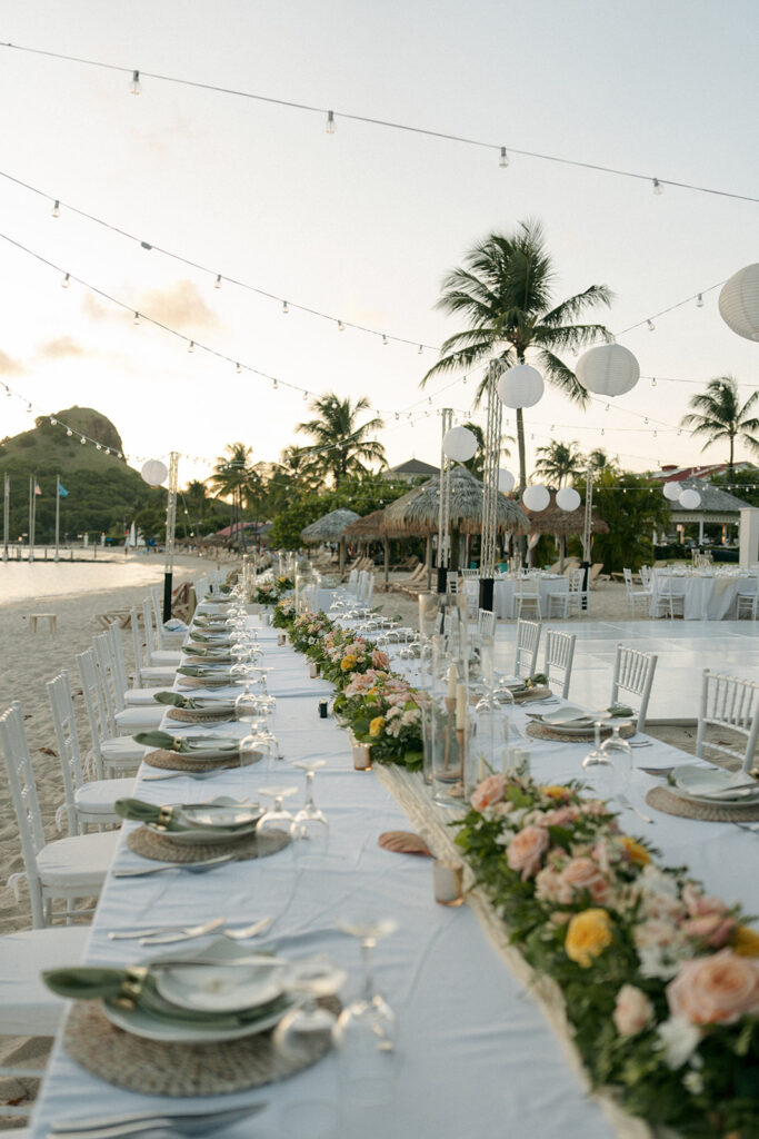 stunning florals at the reception