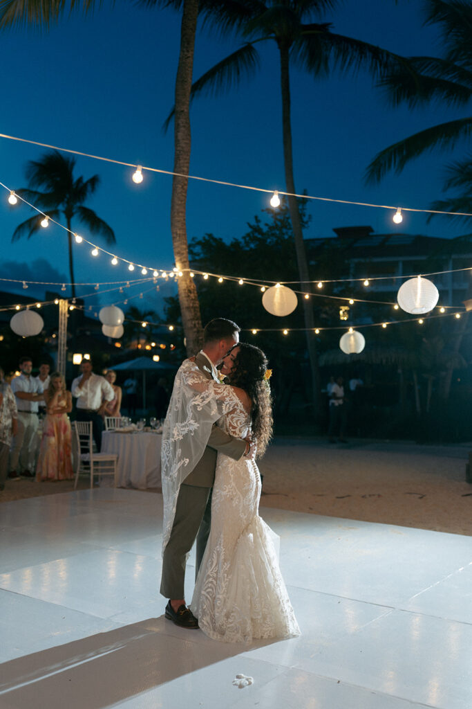 newlyweds at their dream wedding