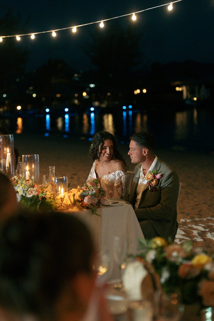 couple at their dream reception