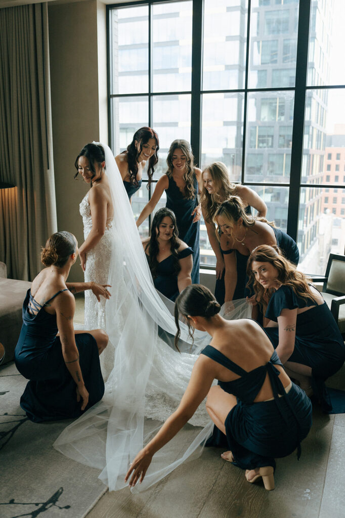 A Cinematic Ovation Chicago Wedding With Film Moments & a Vintage Rolls Royce