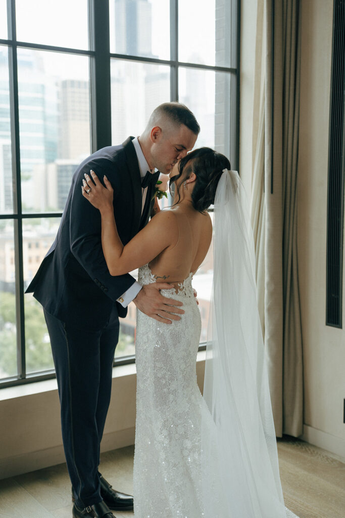 A Cinematic Ovation Chicago Wedding With Film Moments & a Vintage Rolls Royce