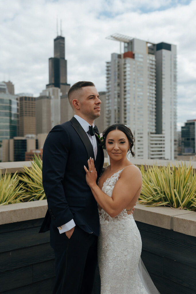 A Cinematic Ovation Chicago Wedding With Film Moments & a Vintage Rolls Royce