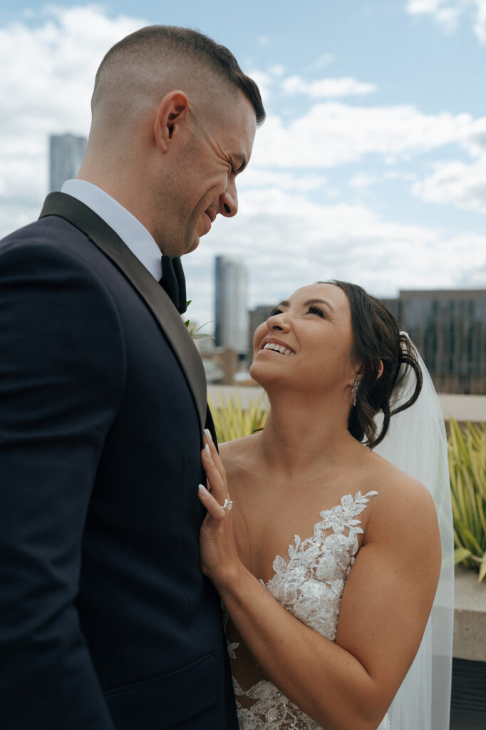 A Cinematic Ovation Chicago Wedding With Film Moments & a Vintage Rolls Royce