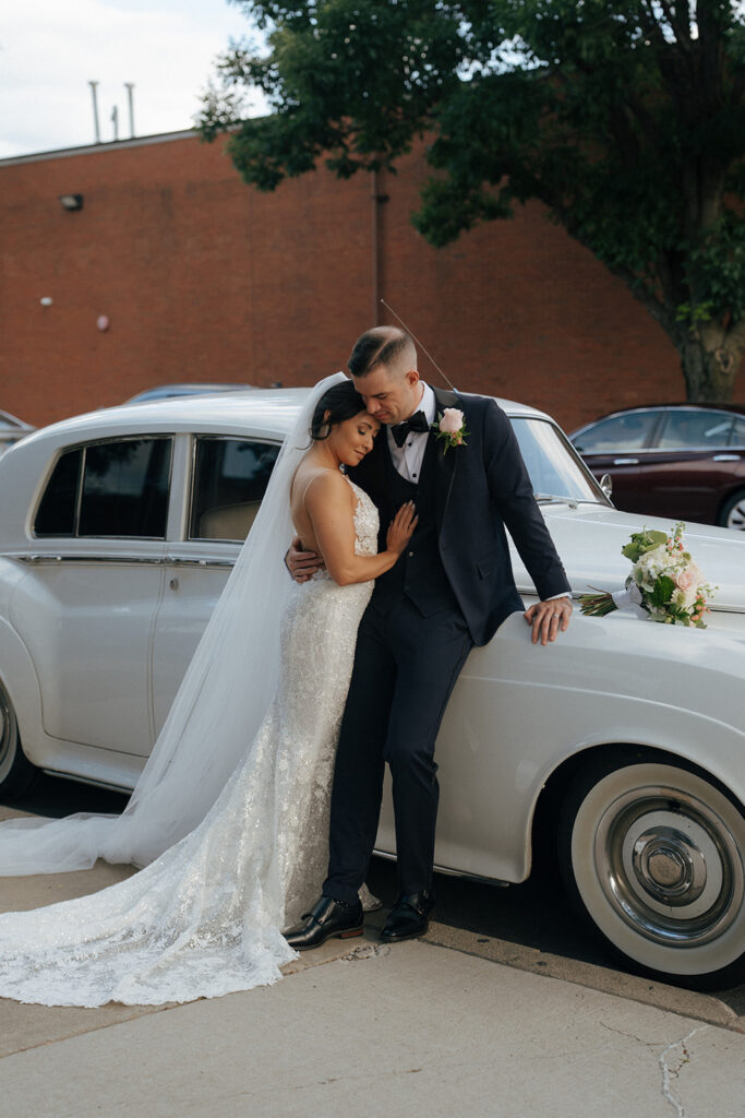 A Cinematic Ovation Chicago Wedding With Film Moments & a Vintage Rolls Royce