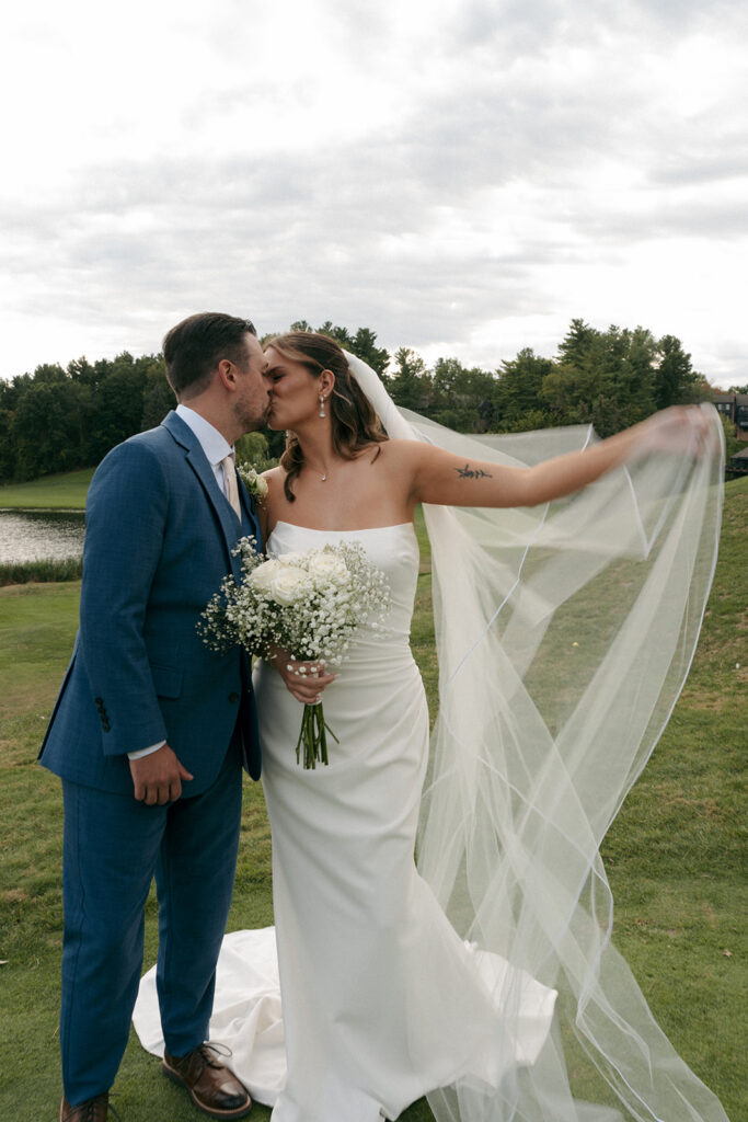 Luxury wedding tablescape and centerpieces at Wabeek Club Detroit wedding