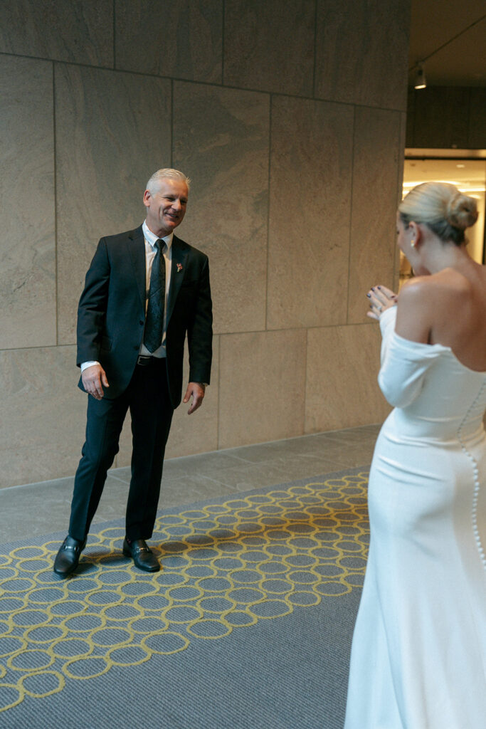 Wedding reception dancing at Fredrick Meijer Gardens Grand Rapids