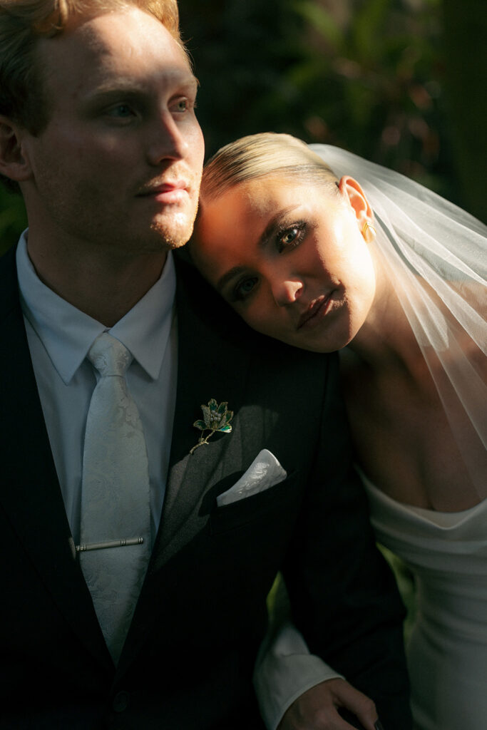 Wedding guests celebrating during reception at Fredrick Meijer Gardens Grand Rapids