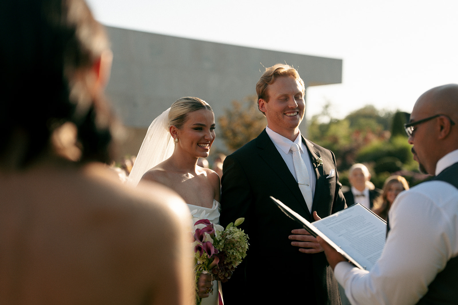 First dance at Fredrick Meijer Gardens wedding reception Michigan