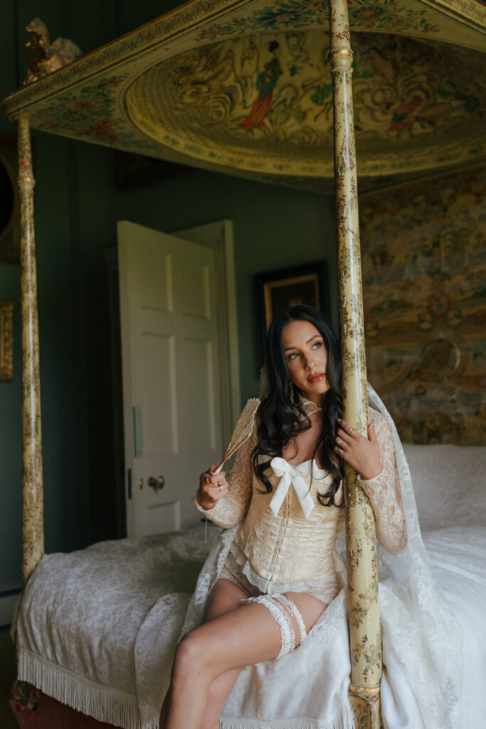 Bridal shoes and veil detail shot editorial wedding photography Grand Rapids Michigan photographer